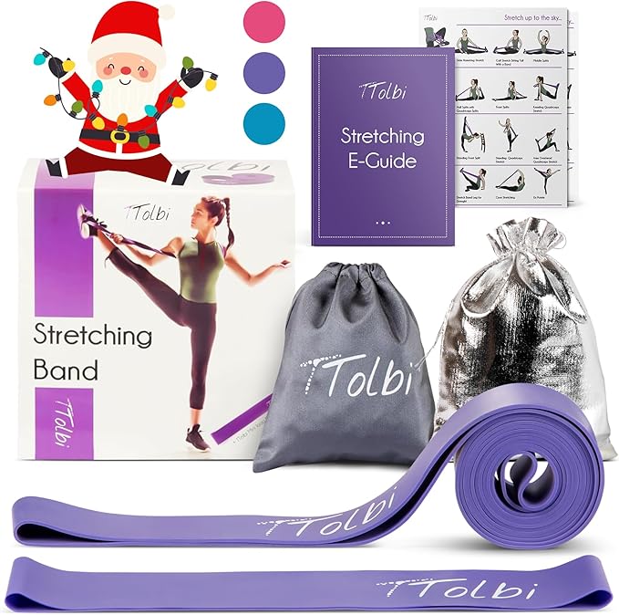 Premium Stretch Bands for Dancers - Flexibility & Ballet Stretching Band, Dance Equipment for Splits & Strength, Ideal Gifts for Ballet, Gymnastics, Cheerleading, Yoga and Pilates Training Stuff - Bloomnest