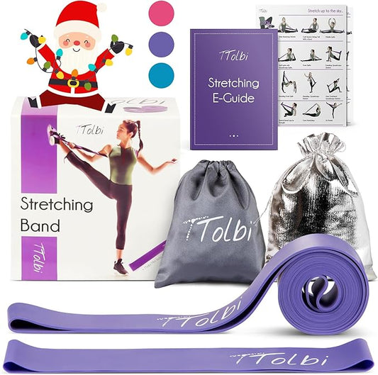 Premium Stretch Bands for Dancers - Flexibility & Ballet Stretching Band, Dance Equipment for Splits & Strength, Ideal Gifts for Ballet, Gymnastics, Cheerleading, Yoga and Pilates Training Stuff - Bloomnest