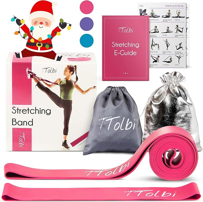 Premium Stretch Bands for Dancers - Flexibility & Ballet Stretching Band, Dance Equipment for Splits & Strength, Ideal Gifts for Ballet, Gymnastics, Cheerleading, Yoga and Pilates Training Stuff - Bloomnest