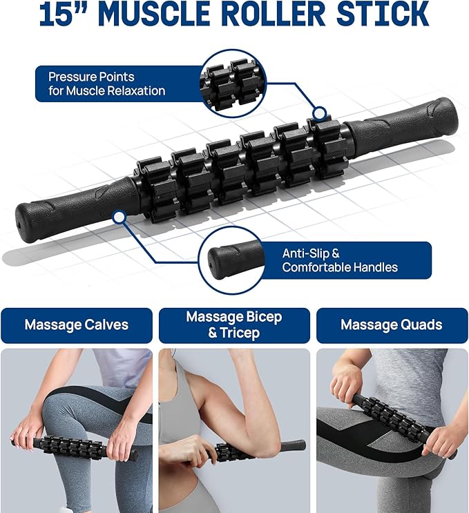 Yes4All High-Density EPP Round Back Roller Foam, Exercise Foam Roller for Yoga, Pilates & Stretching - 12, 18, 24, 36 inch - Bloomnest