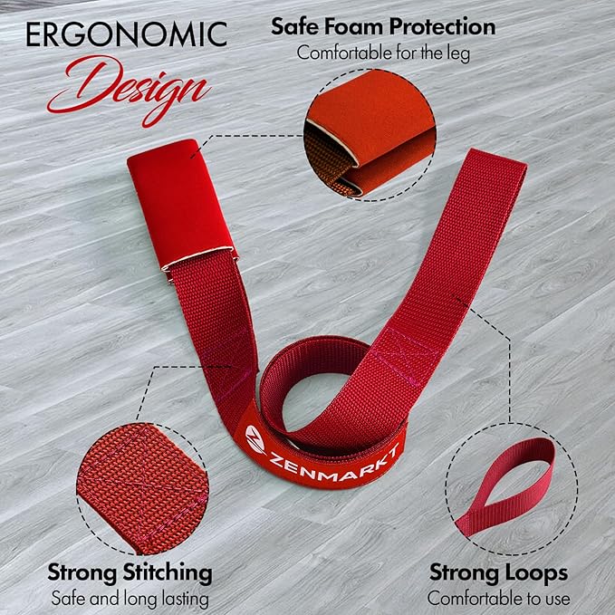 Stretching Strap for Cheer – Flexibility Stunt Strap for Cheerleaders – Durable Cheer Stretching Bands for Improved Flexibility, Range of Motion – Essential Cheer Accessories - Bloomnest