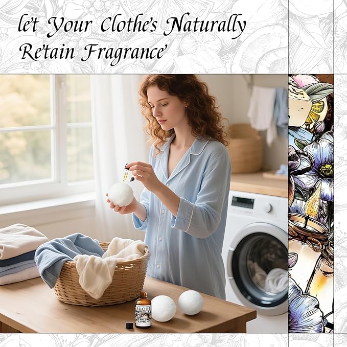 HIQILI Fresh Linen Fragrance Oil for Candle & Room Spray Making, Add to Dryer Balls, Freshie Scents for Essential Oil Diffuser - 1 Fl Oz - Bloomnest