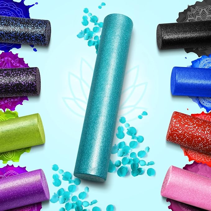 Yes4All High-Density EPP Round Back Roller Foam, Exercise Foam Roller for Yoga, Pilates & Stretching - 12, 18, 24, 36 inch - Bloomnest