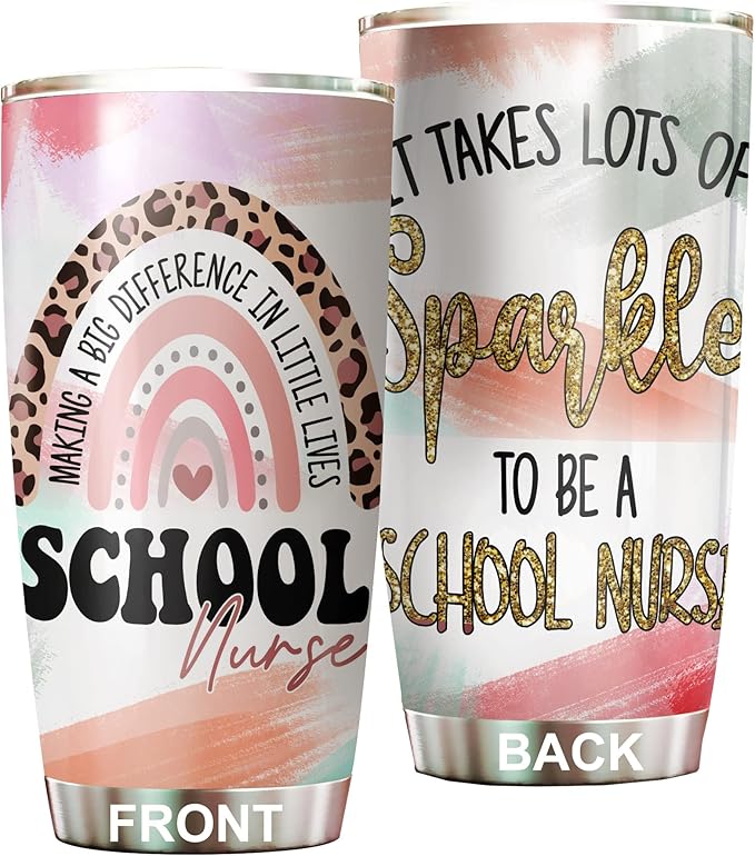 Stainless Steel 20oz Tumbler, Funny Nurse Appreciation Gifts - School Nurse Day Gifts For Women Men, Coffee Cup - Bloomnest