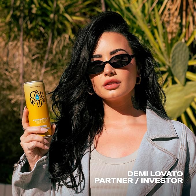 Caliwater - Organic Cactus Water - Pineapple - 5g Sugar, 35 Calories - Coconut Water Alternative - Natural Plant Based Hydration - Skin Care, Electrolyte Drinks - Flavored Water Beverages - 12 Cans - Bloomnest