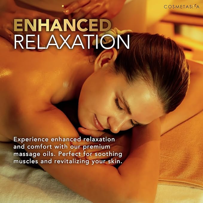 Cosmetasa Spa Gift Set for Women & Men - Relaxation Lavender Massage Oil, Citrus Coconut Oil, Arnica Sore Muscle Massage Oil with Hot Stones, Roller Ball and Thumb Saver Massage Tools