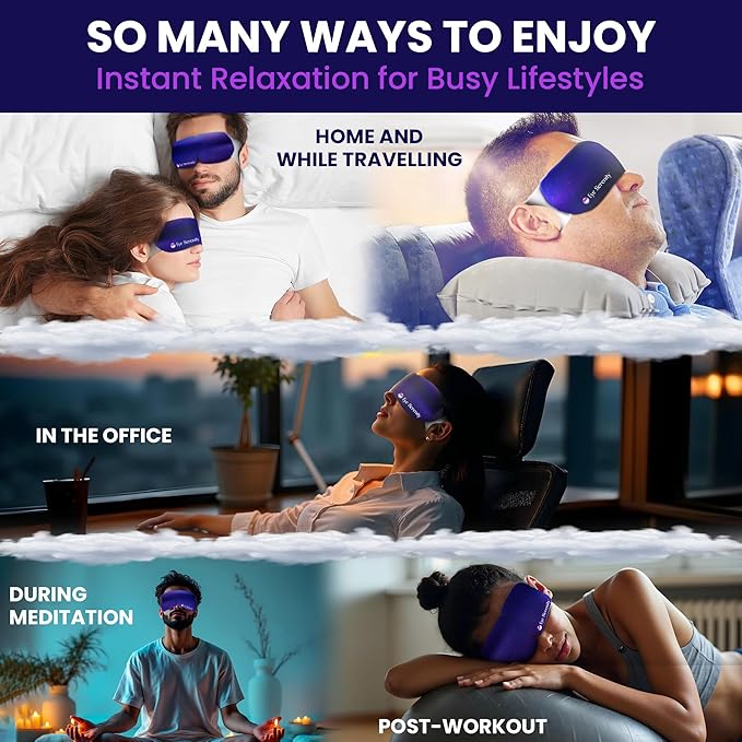 Steam Eye Mask by Eye Serenity Self-Heating Warm Compress, 45-Pack, Unscented, Dry Eye Relief, Perfect for Self-Care, Ideal for Office, Travel & Nightly Relaxation, Calm Sleep