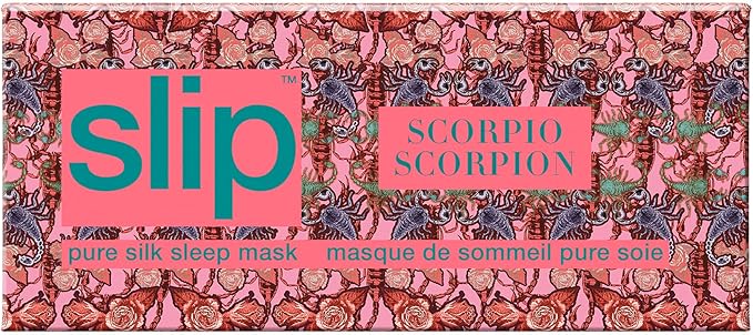 slip Pure Silk Sleep Mask - 100% Pure 22 Momme Mulberry Silk Eye Mask - Comfortable Sleeping Mask with Elastic Band, Zodiac Collection: Scorpio - Bloomnest