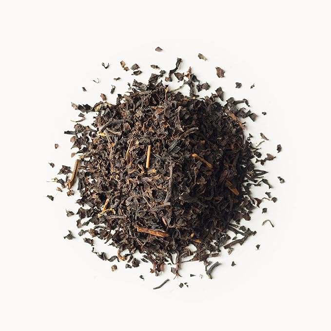 Rishi Tea English Breakfast Tea - Organic Loose Leaf Pure Black Tea, Energizing & Caffeinated, Ideal for Hot or Iced Tea - 4 Ounces, 11+ Servings - Bloomnest