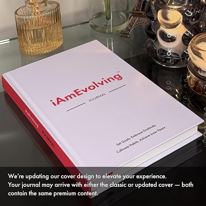 iAmEvolving Journal – Guided Gratitude & Goal Planner with Habit Tracker, Mindfulness Prompts & Daily Reflection | Undated 6-Month Self-Care & Wellness Notebook for Personal Growth (Lavender) - Bloomnest