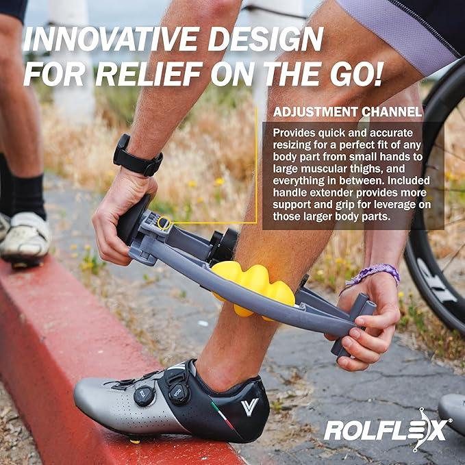 Rolflex Arm & Leg Massager Roller – Muscle Roller to Address Golfer’s Elbow, Tennis Elbow, Carpal Tunnel & More – Arm & Leg Massage Roller for Muscle Tightness & Faster Recovery - Bloomnest