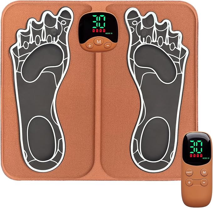 EMS Foot Massager for Neuropathy, Portable Foot Stimulator Mat for Women and Men - Bloomnest