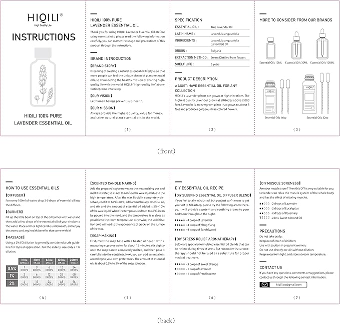 HIQILI 16 Ounces Lavender Essential Oil Pure, 100% Natural for Aromatherapy Diffuser, Skin Care, Hair, Includes Premium Dropper-16 Fl Oz - Bloomnest