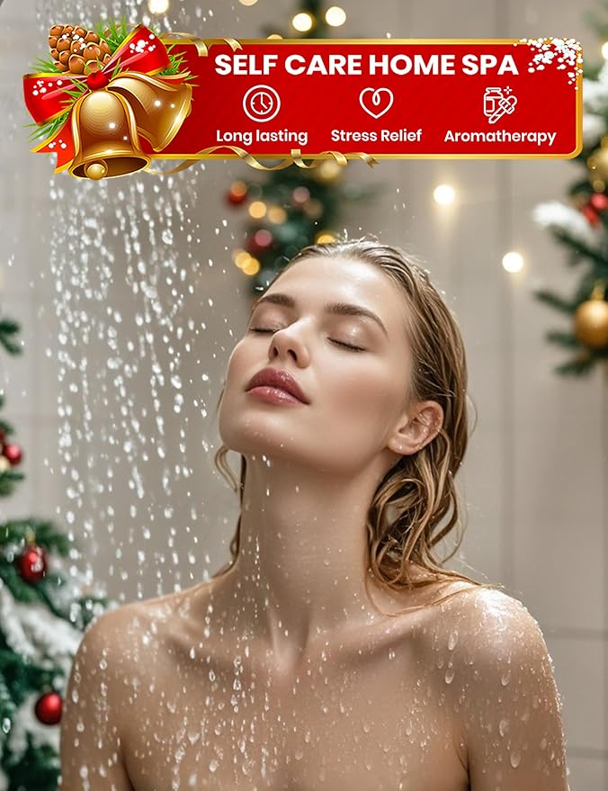 Shower Steamers Aromatherapy - 8 Pack Shower Bombs Christmas Gifts Stocking Stuffers for Women and Men, Stress Relief & Luxury Self Care, Gifts for Women Who Has Everything - Bloomnest