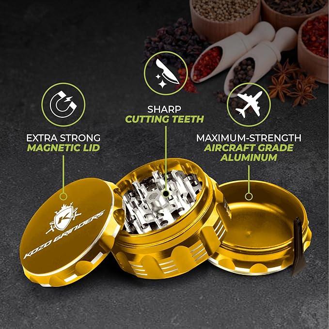 2.5 Inch Grinder Mills, Aluminum - Bloomnest