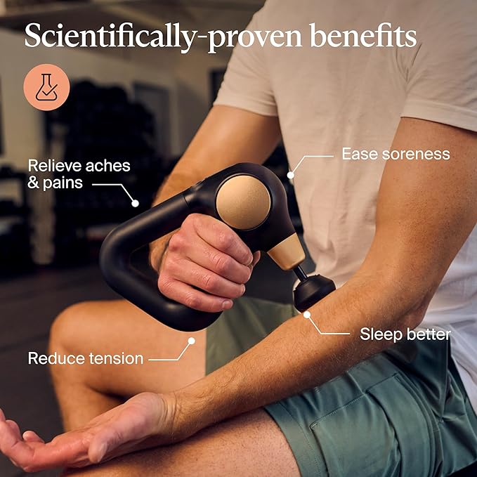 TheraGun Sense (2nd Generation) Massage Gun by Therabody - Relaxing Massage Gun with Built-in Guided Routines for Easy Stress Relief, Tension & Sleep - Bloomnest