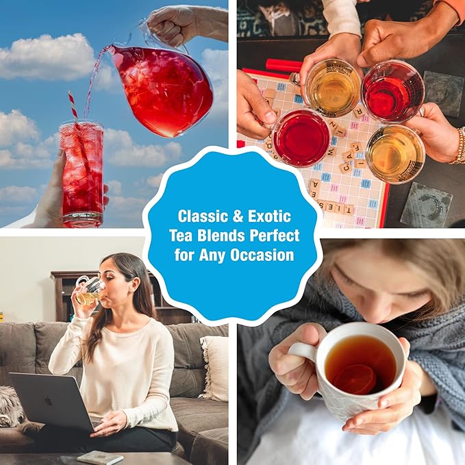 Tiesta Tea - Cherry Punch, Loose Leaf, Sweet Cherry Herbal Tea, Premium Blend, Non-Caffeinated Fruit Blend, Hot or Iced Up to 200 Cups, 16oz Resealable Pouch - Bloomnest
