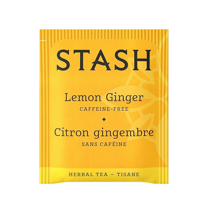 Stash Tea Lemon Ginger Herbal Tea, 6 Boxes of 30 Tea Bags Each (180 Tea Bags Total) - Bloomnest
