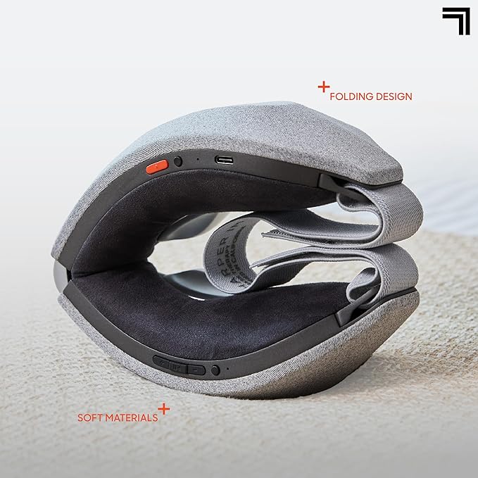 Sharper Image® RealTouch™ Eye Mask, Hot + Cold Massager, Air Compression, Puffy Under Eye Aid, Bluetooth Music, USB-C Rechargeable, Headache Stress & Anxiety Relief, Relaxation & Comfort Travel Gift - Bloomnest