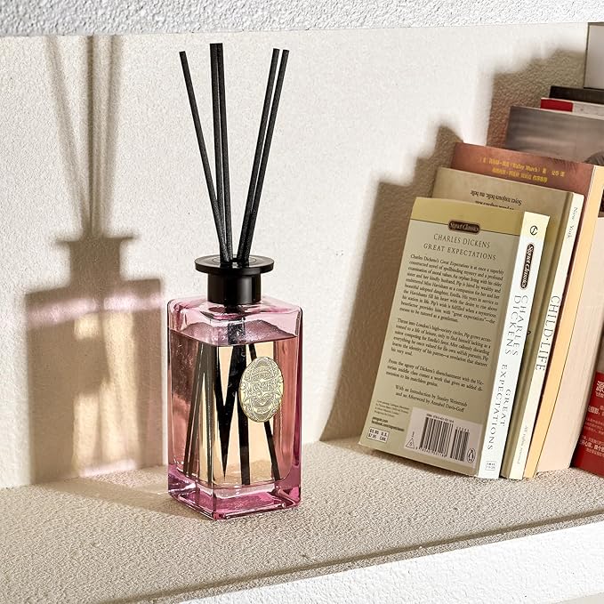 M&SENSE 10.14 oz Large Reed Diffuser Set | Ginger & Ylang Ylang Scent Oil Diffuser with Sticks | Hotel Collection Non-Toxic Essential Oil |for Bedroom Bathroom Living Room - Bloomnest