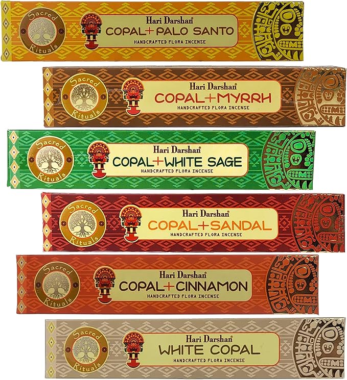 Hari Darshan Handcrafted Premium Incense Sticks Gift Set Includes 6 Fragrances X 15 Sticks Total of 90 Sticks DharmaObjects