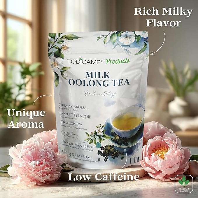 Milk Oolong Tea Loose Leaf – Premium Chinese Oolong Tea 3oz | Double Milky Aroma & Smooth Taste | Bulk Loose Leaf Tea Tin | Afternoon & Asian Tea - Bloomnest