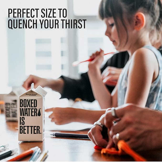 Boxed Water 11.2 oz. (24 Pack) – Better Than Premium Plastic Purified Drinking Water BPA-Free, Refillable Reusable Cartons - Mini - Bloomnest