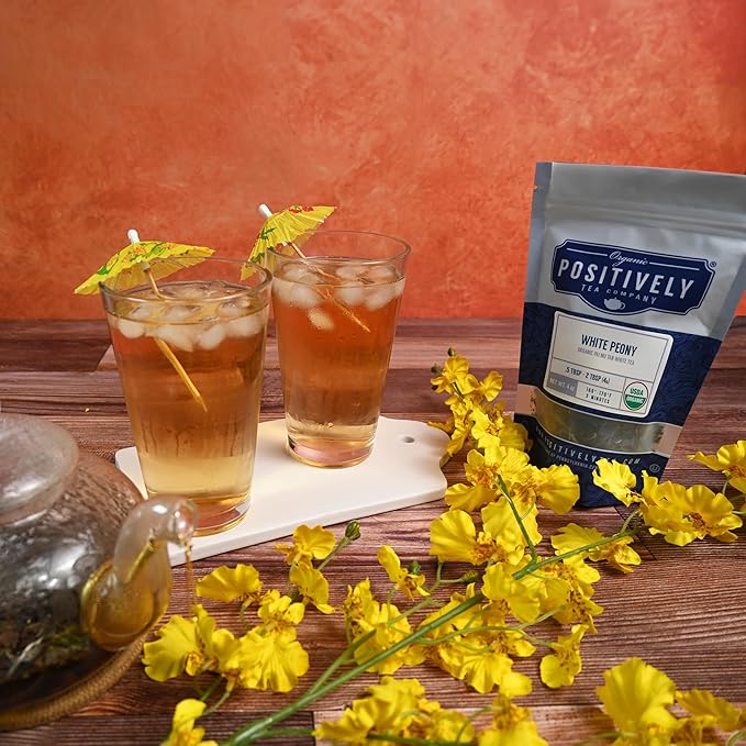 Organic Positively Tea Company, White Peony White Tea, Loose Leaf, 16 Ounce - Bloomnest