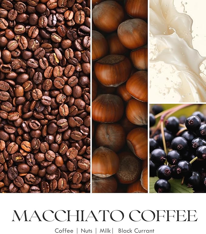 AOOVOO Macchiato Coffee Scented Candles for Women - Aromatherapy Candle with Crystals Inside, 10oz, 60H Burning Time, Soy Candles for Home Scented, Birthday Gifts Christmas Candle for Women Mom - Bloomnest