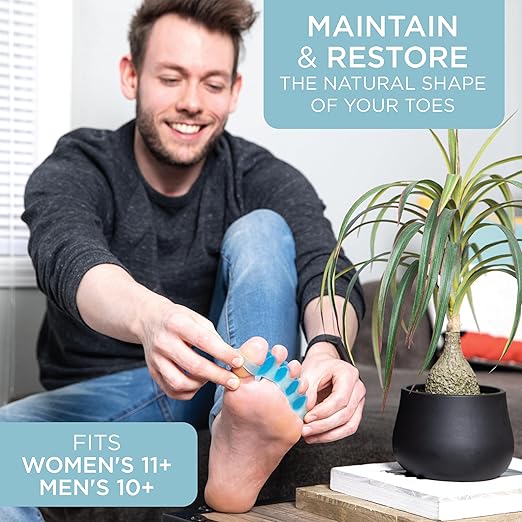 Mind Bodhi Toe Separators/Toe Spacers - For Men and Women - Large Size - Clear - Bloomnest