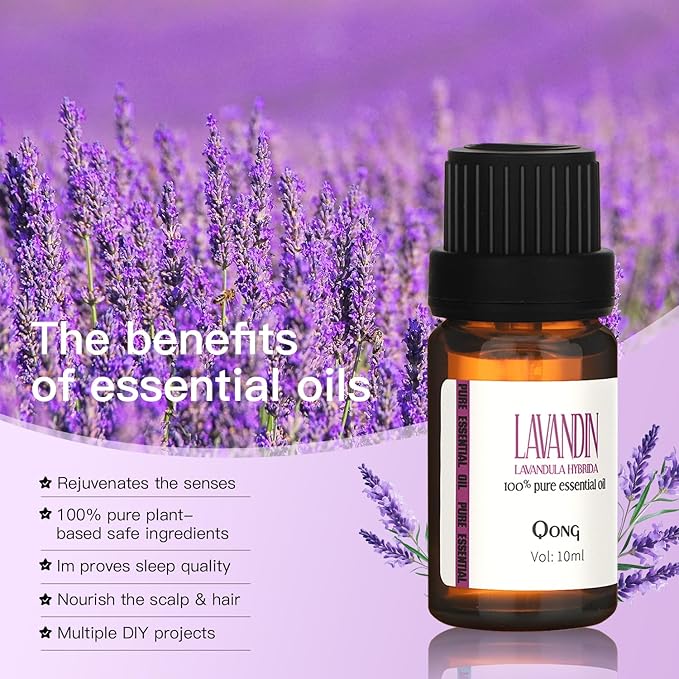 Lavender Essential Oil Blend, Essential Oil, Essential Oils Organic, Used for Sleep, Hair Growth & Scalp Care, Essential Oils for Diffusers for Home 10ML - Bloomnest