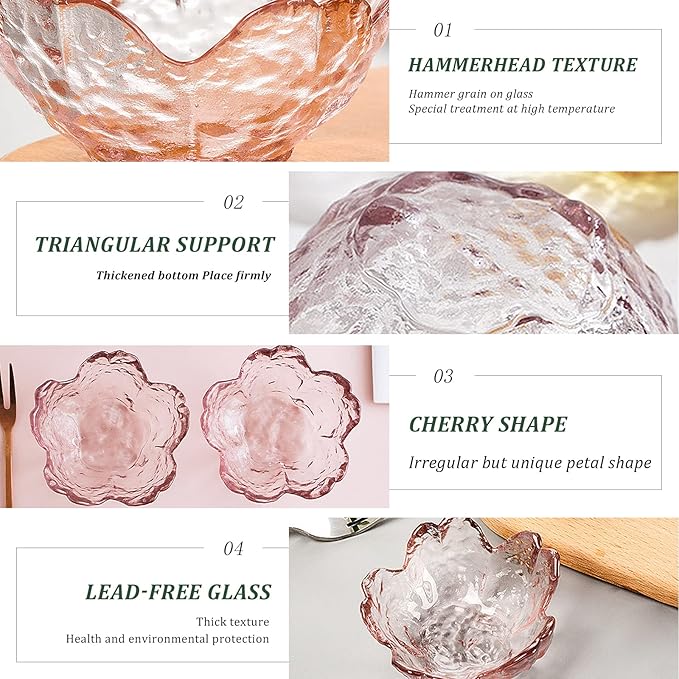 Incense Holder for Sticks and Backflow Incense, Handmade Glass Cherry Blossom Incense Stick Holder with 9 Incenses Holes Incenses Burner Ash Catcher Ideal for Incenses Burning, Home & SPA Decor - Bloomnest