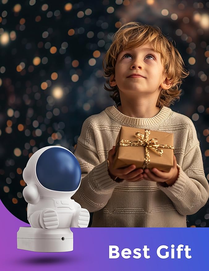 L LOHAS LED Night Light for Kids, 3D Space Night Light Plug in, Dusk to Dawn Nursery Night Lights, RGB+Soft White 3000K, 3 Lighting Modes, Room Decor, Children - Bloomnest
