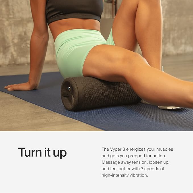 Hyperice Vyper 3 - Powerful High-Intensity Vibrating Foam Roller - Relieve Muscle Tension - Pre and Post Workout Recovery - Bloomnest