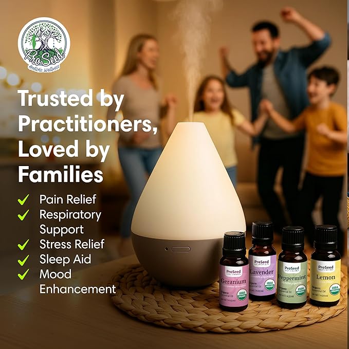 ProSeed Organic Essential Oil – Steam Distilled for Aromatherapy, Calm & Skin Care – Non-GMO, Handmade 10ml (0.33oz) (Frankincense) - Bloomnest
