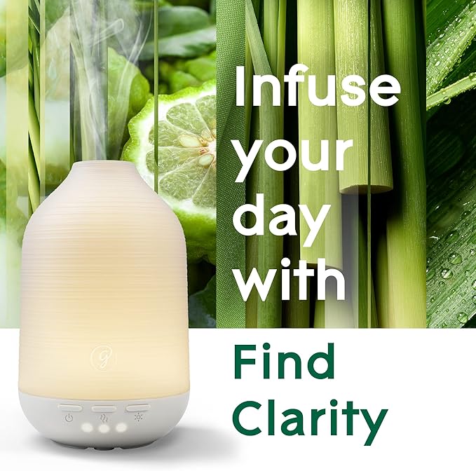 Glade Aromatherapy Diffuser & Essential Oil, Air Freshener for Home, Find Clarity Scent with Notes of Bergamot & Lemongrass, 0.56 Fl Oz - Bloomnest