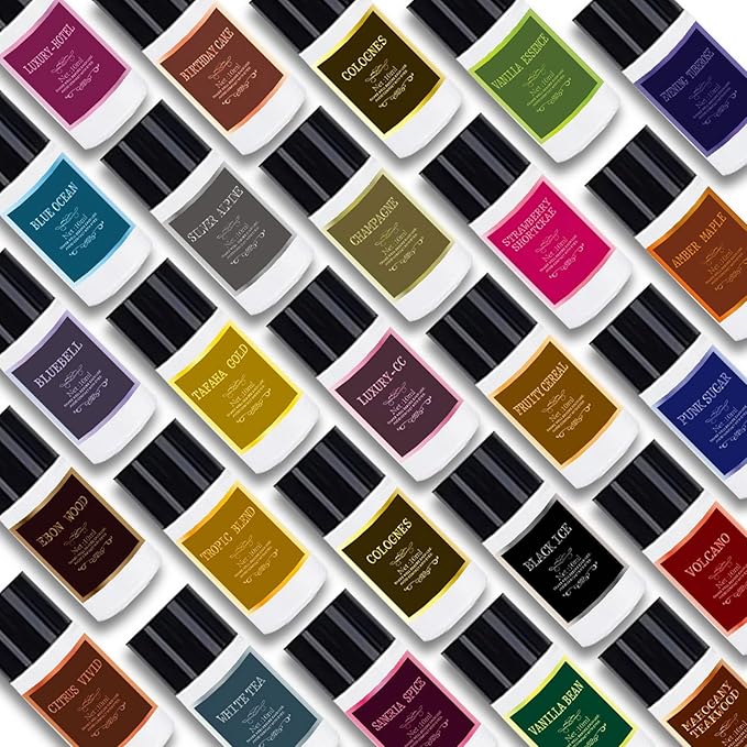Car Air Freshener Refill Cologne Aromatherapy Oil 10 PCS, Essential Oils Mixed Fragrance Set for Car Diffusers (No Diffuser Included) - Bloomnest