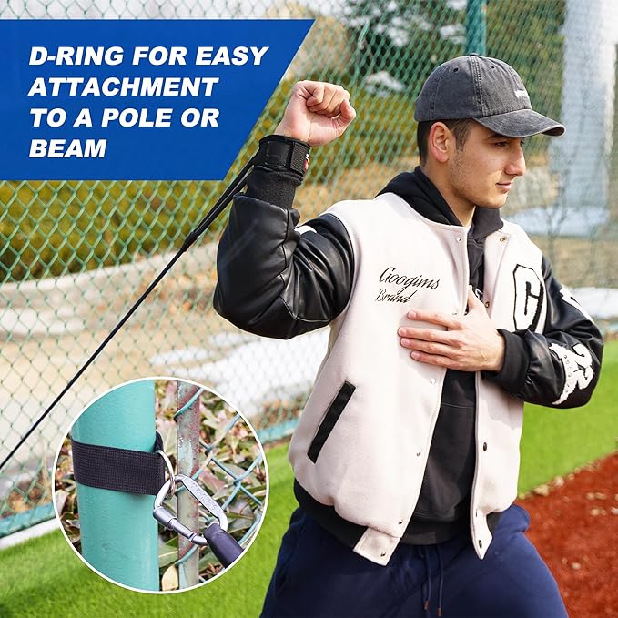Resistance Bands for Pitchers, Baseball & Softball Training Equipment for Improving Arm Strength & Pitching Training, Baseball Pitching Bands for All Skill Levels - Bloomnest