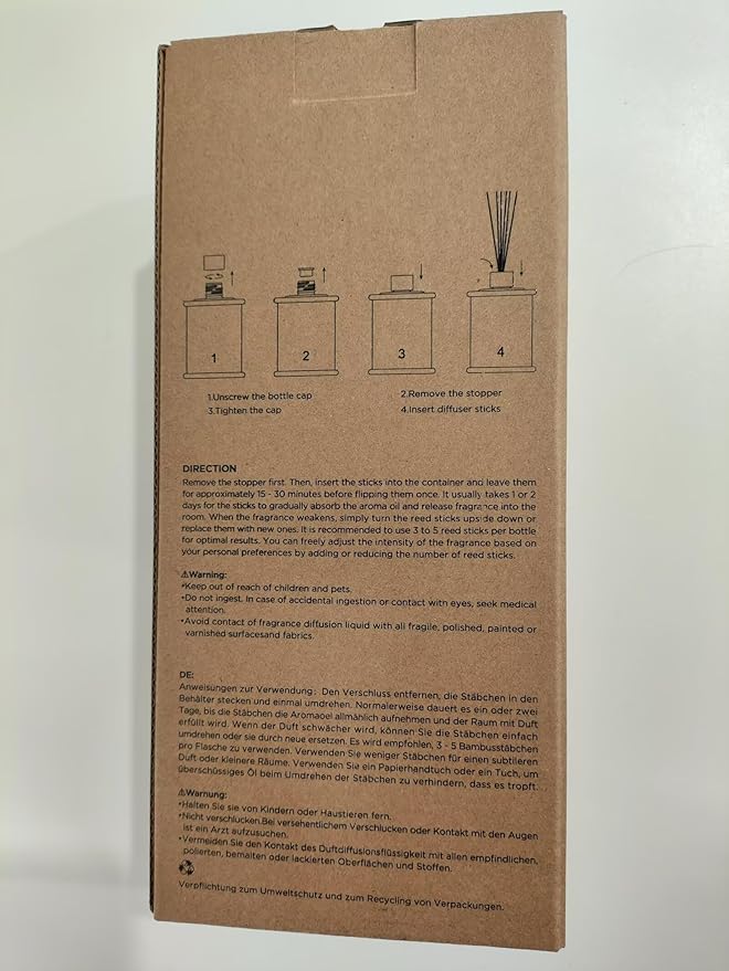 M&SENSE 10.14 oz Large Reed Diffuser Set | Red Camelia Scent Home Oil Diffuser with Sticks |Hotel Collection Non-Toxic Essential Oil |for Bedroom Bathroom Living Room - Bloomnest