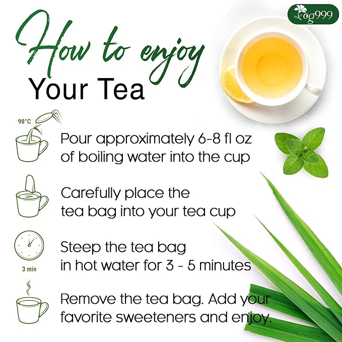 TOG999, Premium Oregano Herbal Tea with Jasmine-Like Notes – 60 Tea Bags | Blend of Oregano, Thyme & Lemongrass | Caffeine-Free, Natural Flavor, Premium Quality Herbal Infusion - Bloomnest