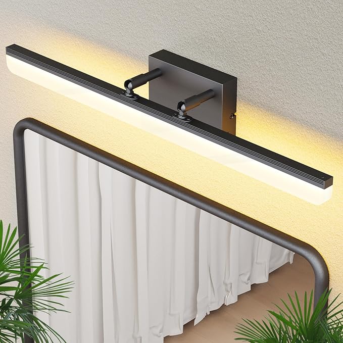 Black Vanity Light 24", 18W LED Bathroom Light Bar with 5CCT, Adjustable Angle & ETL Dimmable Driver – Modern Bathroom Vanity Light Fixture for Mirror, Powder Room, Bedroom, Apartment, Hotel - Bloomnest