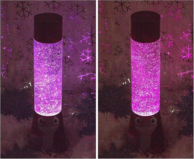 Disney Frozen 2 Bruni Salamander Glitter Motion Lamp | LED Light, Bedside Table Lamp for Desk | Home Decor Accessories And Room Essentials | Official Disney Princess Collectible | 12 Inches Tall - Bloomnest