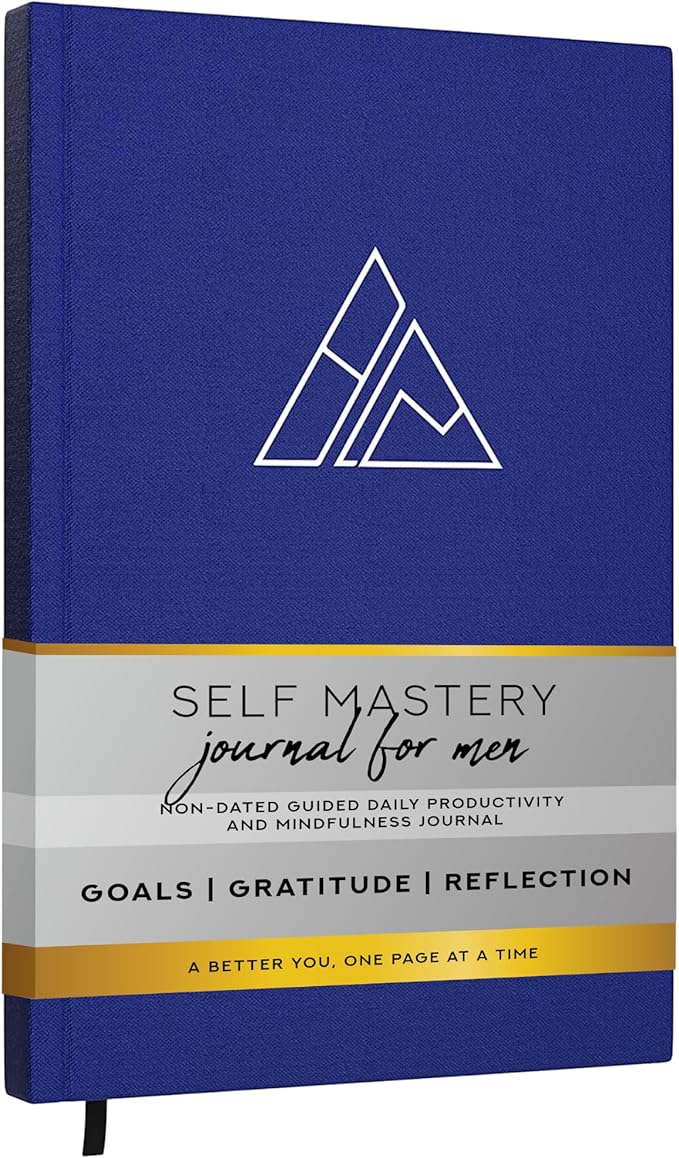Self-Mastery Journal for Men - Gratitude Journals – 5 Minute Journal - Reflection Manifestation Journals for Mindfulness – Self Care Journal – Goal / Guided Gratitude Journal for Women & Men - Bloomnest