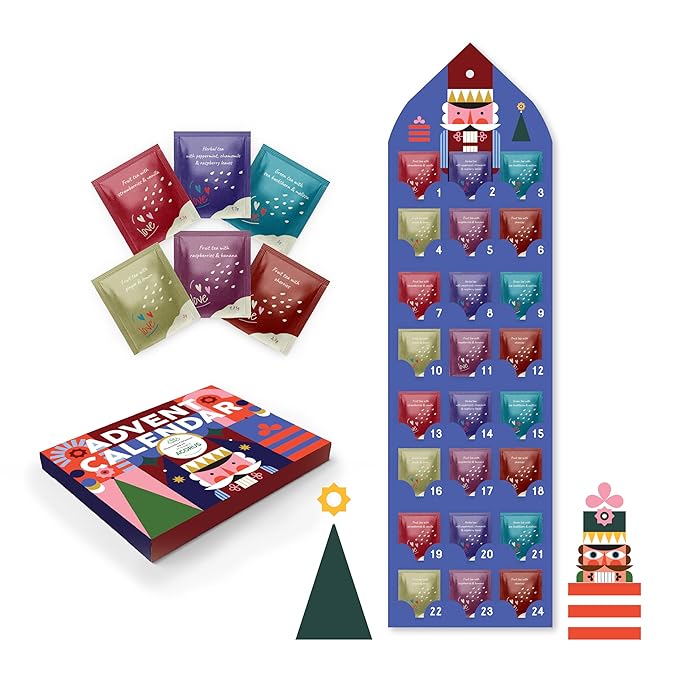 Tea Advent Calendar 2025 Nutcracker by Acorus- 6 Christmasy flavors – 24 tea bags For The Christmas Countdown - Gift Idea For Christmas - Limited Edition - Bloomnest
