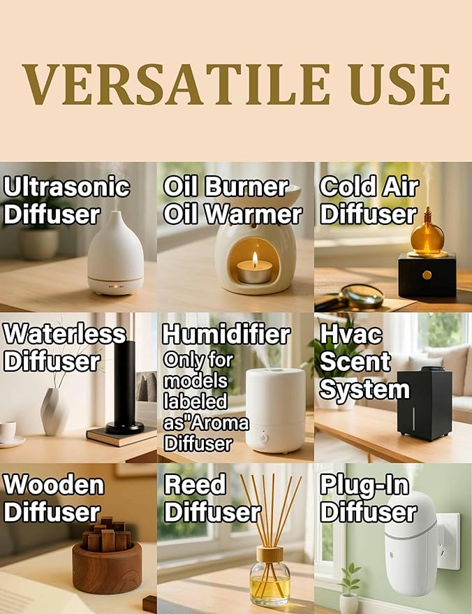 Hotel Diffuser Oil, Inspired by 5 Star Hotel - Lemon, Floral, Musk - Natural Scented Aromatherapy Essential Oil for Waterless & Cold Air Diffusers, Long-Lasting Aroma for Home, Spa - 16.9Fl Oz - Bloomnest