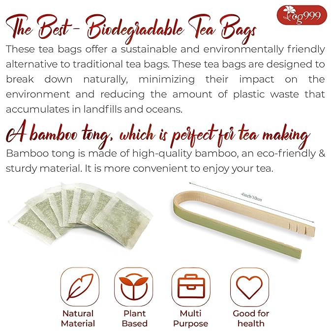 TOG999, 60 Tea Bags for Hormone Balance Menstrual Cycle Support, 100% Natural & Pure from Red Raspberry Leaves with Spearmint Flavor. Natural Material Tea Bags. No Sugar, No Caffeine, Vegan. - Bloomnest