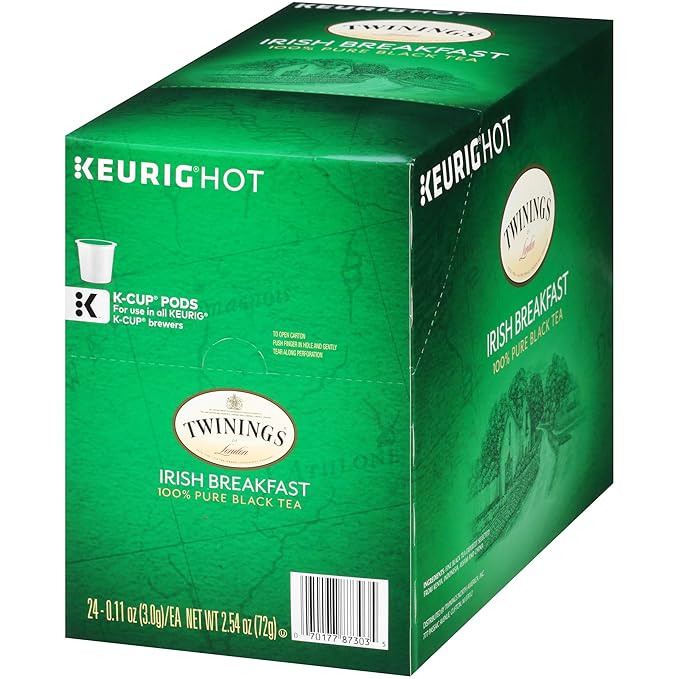 Twinings of London Irish Breakfast Tea K-Cups for Keurig, 24 Count (Pack of 4) - Bloomnest