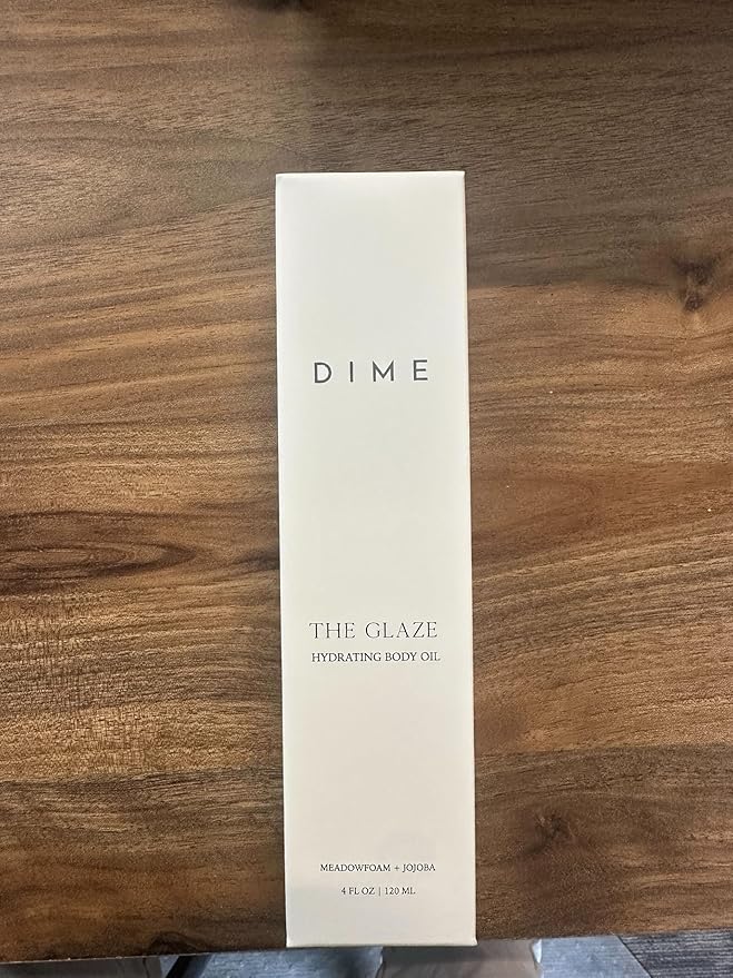 Dime Beauty Glaze Body Oil, Hydrating, Non-Greasy Massage Oil, Argan and Jojoba Oil for Skin, Bath Oil for All Over Body Glow, 4 oz / 120 ml - Bloomnest