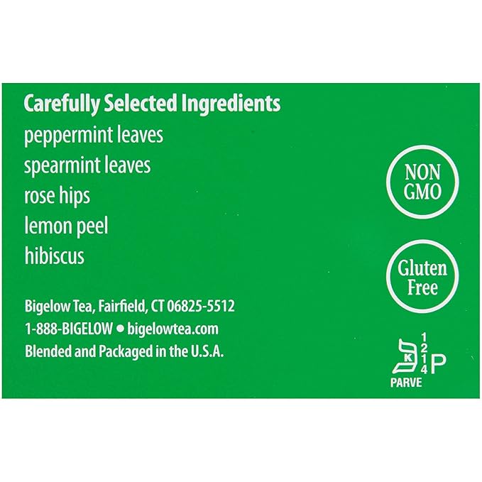 Bigelow Mint Medley Herbal Tea Bags 28-Count Boxes (Pack of 6) Mint Tea Bags Peppermint & Spearmint Herbal Tea All Natural Gluten Free - Bloomnest