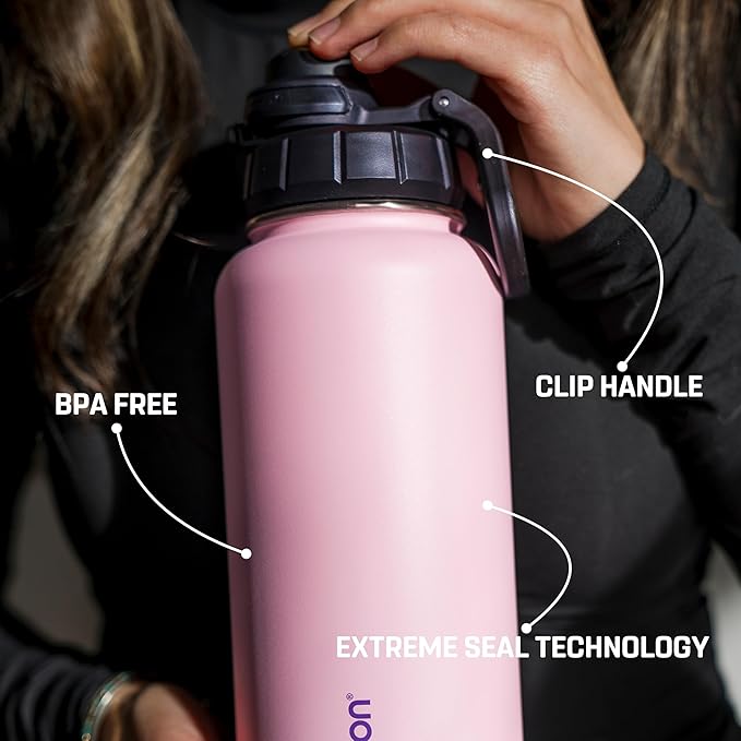 Vesmoon Vessence Tea Infuser Bottle - 32 Oz Insulated Loose Leaf & Fruit Infuser Bottle | Leak Proof with FlowSip Lid